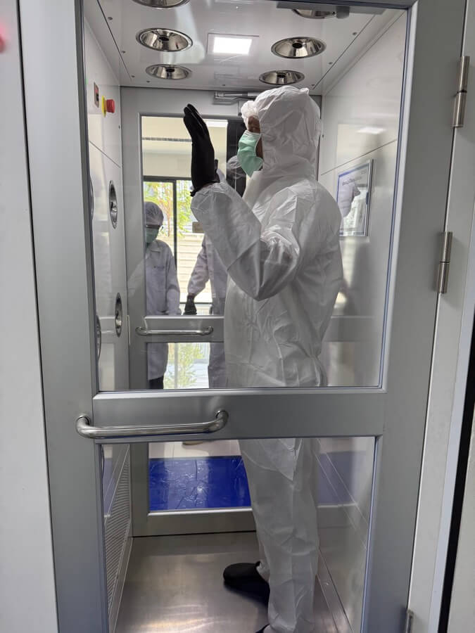 Śluza powietrzna cleanroom